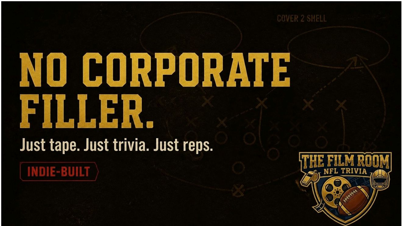 No corporate filler. Just tape. Just trivia. Just reps.